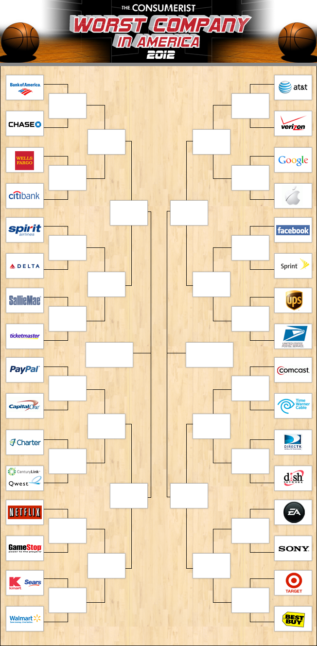 Here It Is, Your Lineup For Worst Company In America 2012!