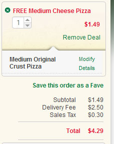 That Free Pizza Will Be $1.49 Plus Tax, Tip, And Delivery, Please