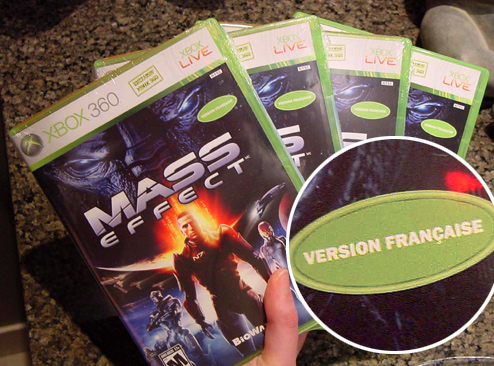 "Microsoft Keeps Sending Us The French Version Of 'Mass Effect'"
