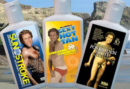 Will Ferrell Introduces Sunscreen For Men