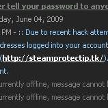 Here's An Example Of A Phishing Attempt On A Steam Account