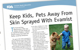 Hot Flash Spray Evamist Causes Boobs On Pets, Kids