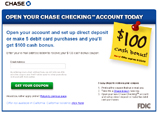 $100 For Opening Chase Checking Account