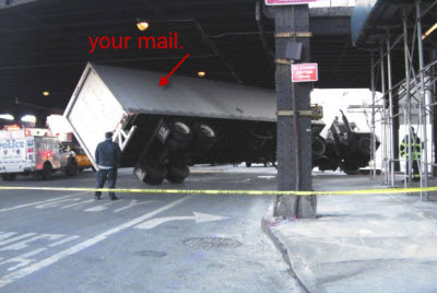 We Hope Your Mail Isn't On This Postal Truck