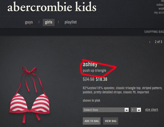 Why Is Abercrombie Selling Push-Up Bikinis To 7-Year Old Girls?