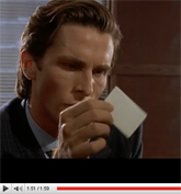 American Psycho: The Business Card Scene