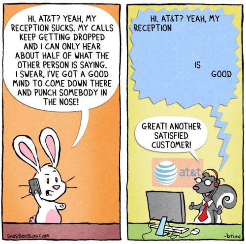 Comic Explains Why AT&T Is Oblivious To Reception Problems