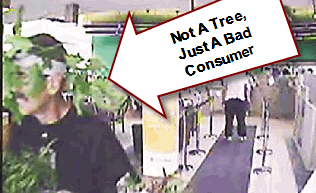 Man Robs Citizen's Bank Disguised As A Tree