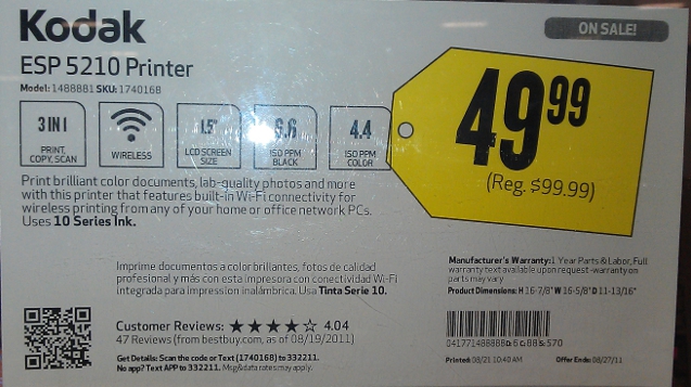 Best Buy Tells Me It Will Honor Coupon For Printer, But Only
If It Can Charge Price That Negates Use Of The Coupon