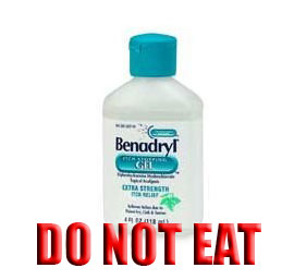 The FDA Would Like You To Stop Drinking Your Benadryl Lotion