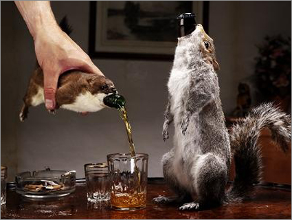 Combine Your Loves For Alcohol & Taxidermy With Beer Packed In Rodent Carcass