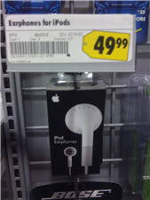 Why Do iPod Headphones Cost $49.99 At Best Buy and $29.99 At The Apple Store?
