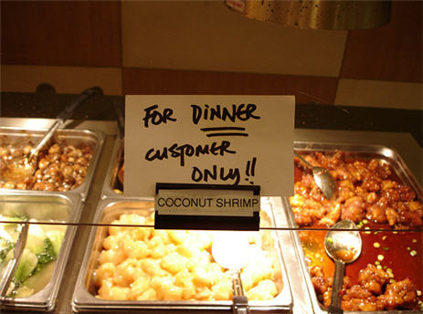 Healthy Appetites Banned From The Buffet