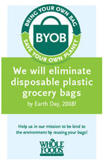 Whole Foods Will Eliminate Plastic Bags, Says "Bring Your Own"