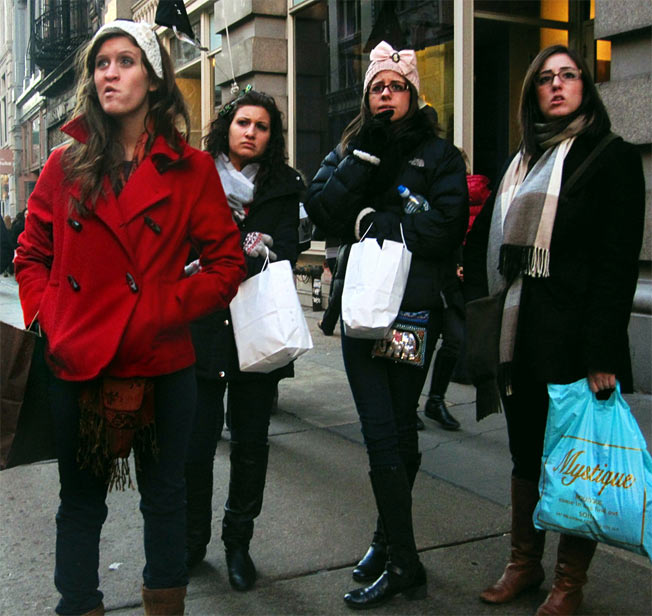 Caption This Picture Of Four Shoppers