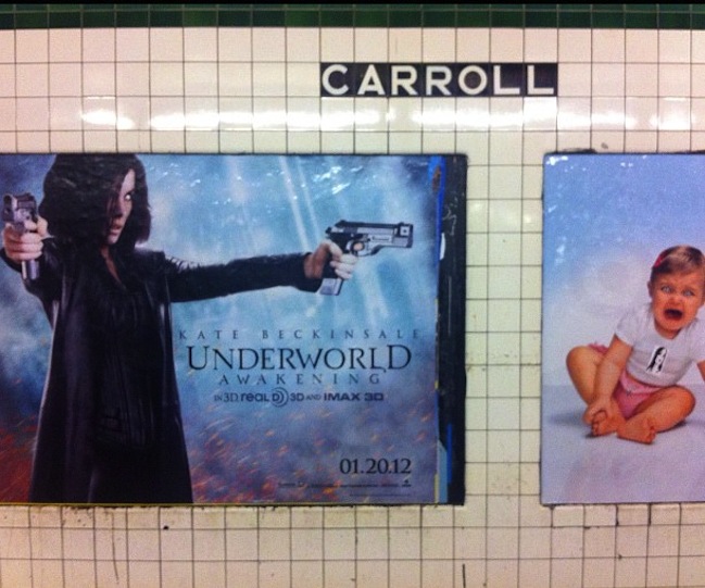 Can't These Two Subway Posters Settle It Without Violence?