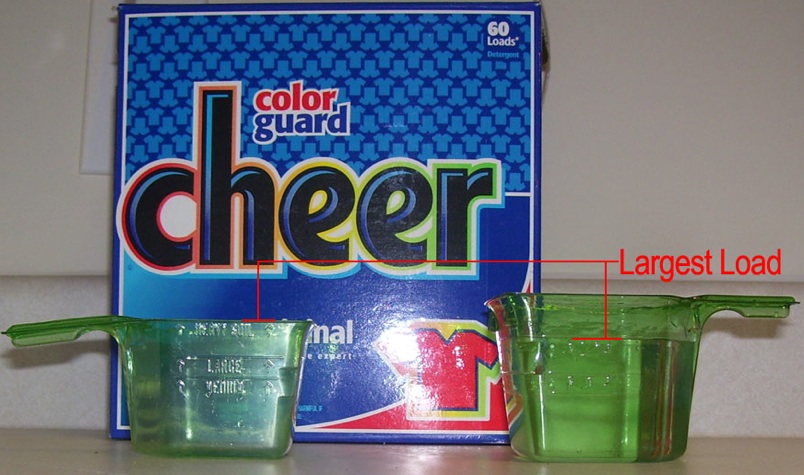 Cheer Color Guard’s Newer Scoop Wastes More Detergent, Money