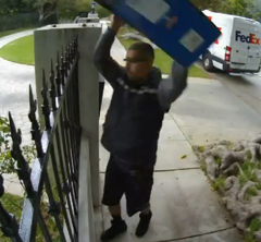 Perhaps This FedEx Delivery Man Is Preparing For A Monitor-Throwing Contest