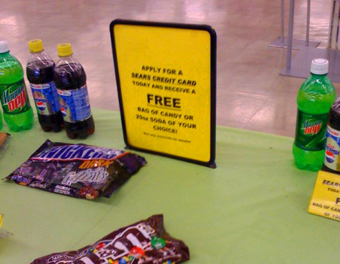 Kmart Will Trade You A Bottle Of Coke Or Free Candy For A Sears Credit Card App