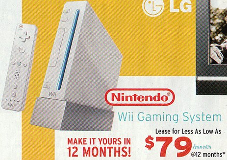 Kelly’s Will Rent-To-Own You This Wii For $948
