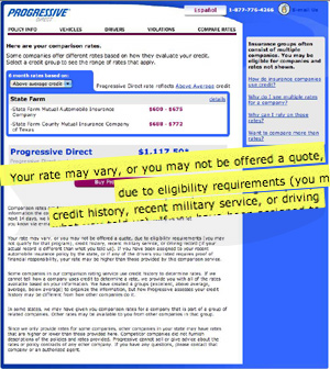 Why Is Progressive Using "Recent Military Service" To Determine Rates And Eligibility?