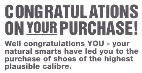 Diesel Shoes Comment Card Is Whimsical Beyond Comprehension