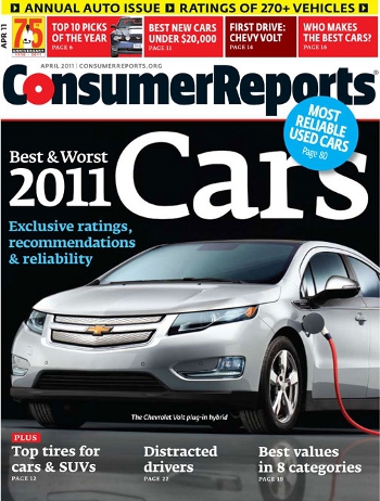 Consumer Reports Announces Its Top Car Picks For 2011