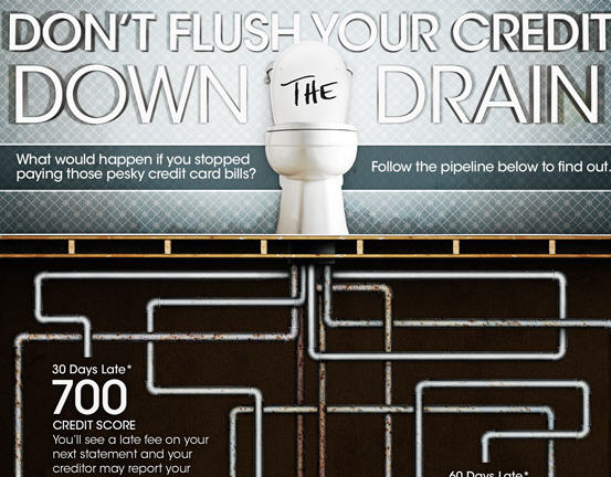 Don't Flush Your Credit Down The Drain