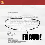 (Parody) New Profit Center For Australian McDonald's: Fraud?