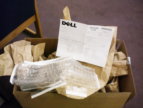 Dell's "Keyboard Condoms" Are No Problem For Stupid Shipping Gang