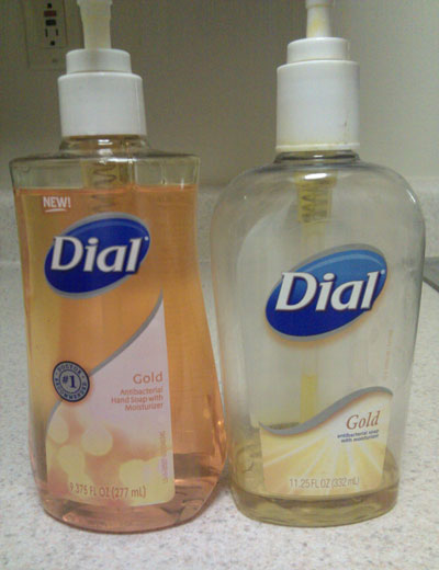 Dial Hand Soap Bottle Grows Slightly Taller To Disguise Shrink Ray Attack