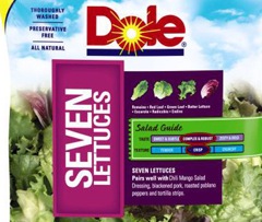 Dole Recalls Bags Of 'Seven Lettuces' For Possible Salmonella Contamination