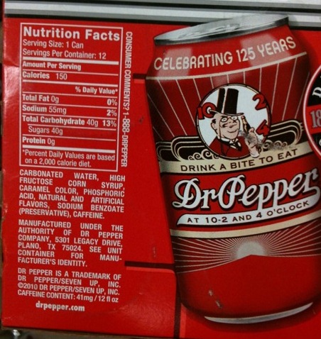 Just Because That Dr. Pepper Has Retro Packaging Doesn't Mean It's Got Real Sugar In It