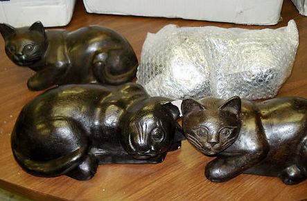 Feds Find $9 Million In Opium Inside Adorable Acrylic Kitty Cats At JFK