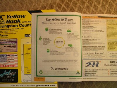 Yellow Book Saves The Earth By Distributing Thousands Of Phone Books With Smaller Print