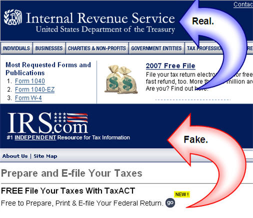 Tax Tip: Watch Out For Fake IRS Sites