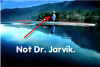 Say Goodbye To Dr. Jarvik As He and His Stunt Double Row Into The Sunset