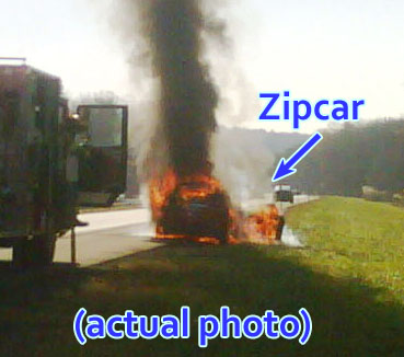 Too Bad: Your Incinerated Belongings Are Not Zipcar's Problem (Updated!)