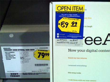 Best Buy Charges $10 More For Opened Hard Drive