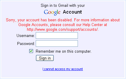 Gmail Disables User Accounts Without Reason Or Warning