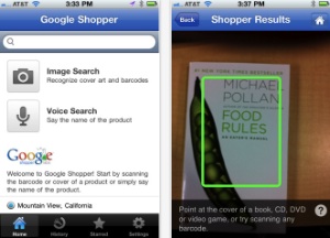 Google Shopper App Recognizes Products By Their
Cover
