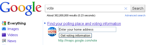 Easily Find Your Polling Location With Google