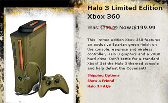 Halo 3 Limited Edition Xbox 360 For $199.99