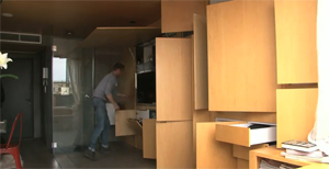 Man Lives In Awesome 258 Sq Ft Transforming Apartment