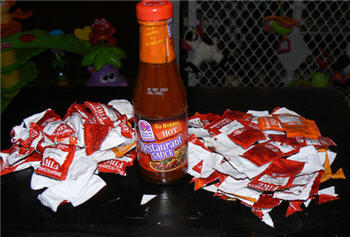 It Takes 35 Taco Bell Hot Sauce Packets To Refill Your Hot Sauce Bottle