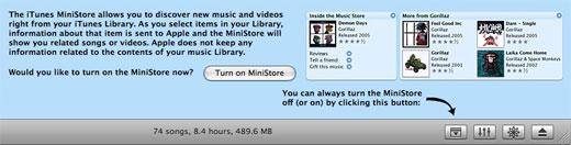 Apple Adds iTunes Ministore Opt-In