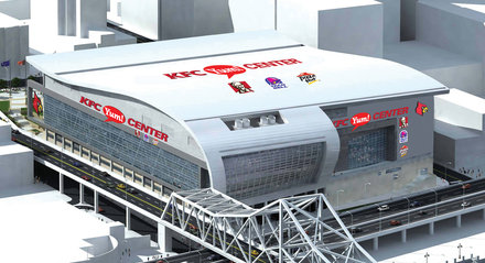 Eat Your Double Down At the KFC Yum! Center