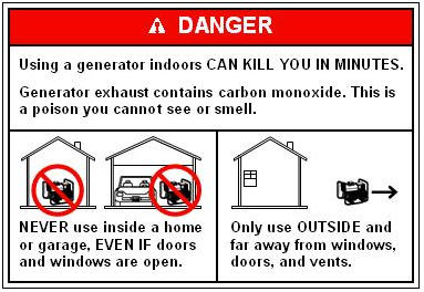 Using a Portable Generator Indoors Can “Kill You in Minutes”