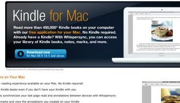 Amazon Releases Kindle For Mac