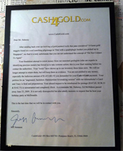 Hilarious Cash4Gold Letter Is Fake